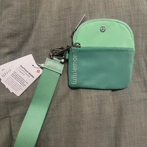 lululemon athletica Green Dual Pouch Wristlet